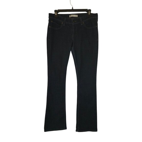 Levi's Demi Curve Bootcut Jeans Women Size 30 Blue Low Rise Skinny Dark Wash - Picture 1 of 11